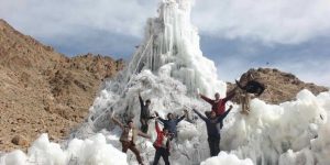 ice stupas of ladakh